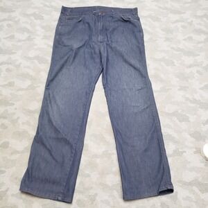Vintage CBA Jeans Mens 34x28 Blue Straight Leg Pockets Denim Medium Wash